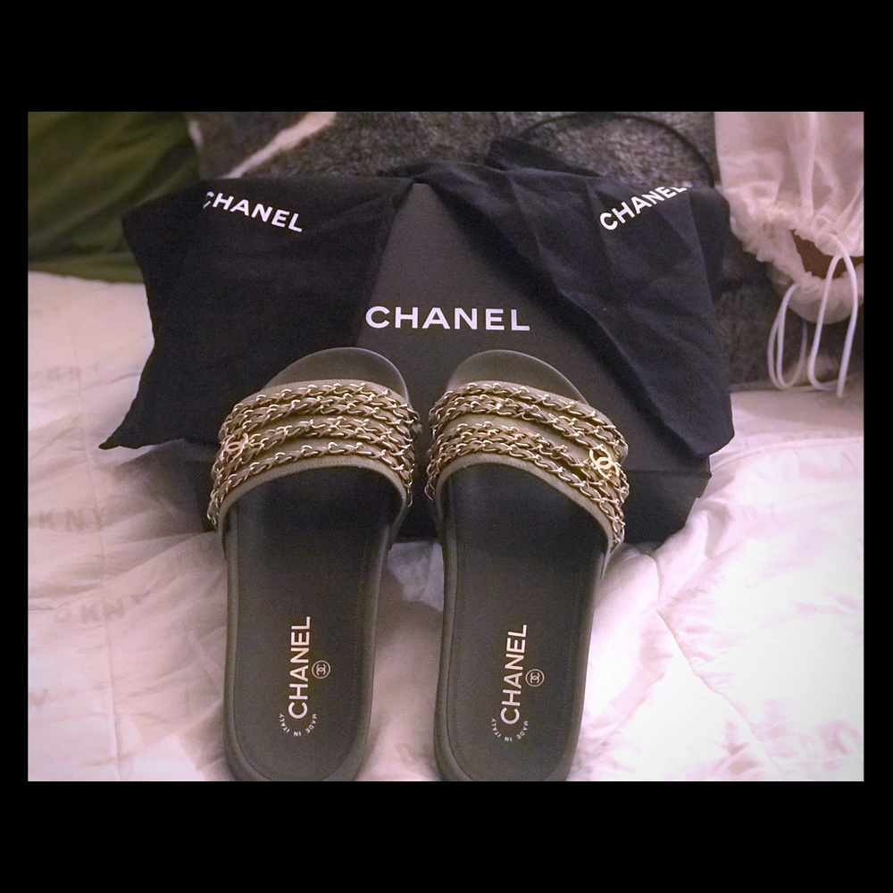 Authentic Chanel Mules-Gently Used :)